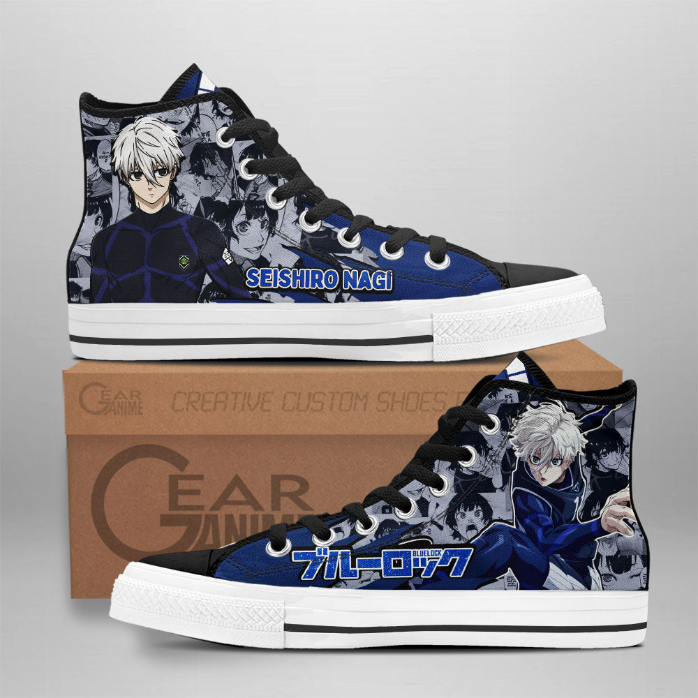 Seishiro Nagi Custom Anime High-Top Canvas Shoes