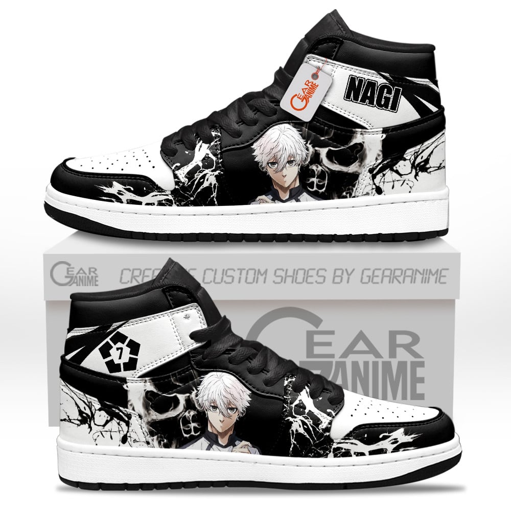 Seishiro Nagi Custom Anime High-Top Leather Sneakers The Lazy Genius