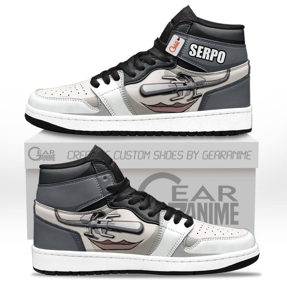 Serpo Aliens High-Top Leather Sneakers Custom Name