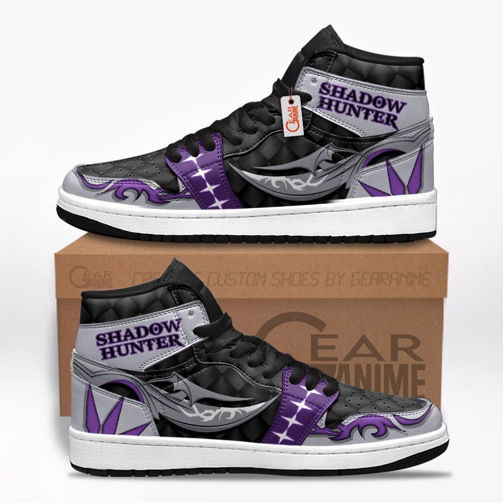 Shadow Hunter Custom Gaming High-Top Leather Sneakers Game Lost Ark Shoes
