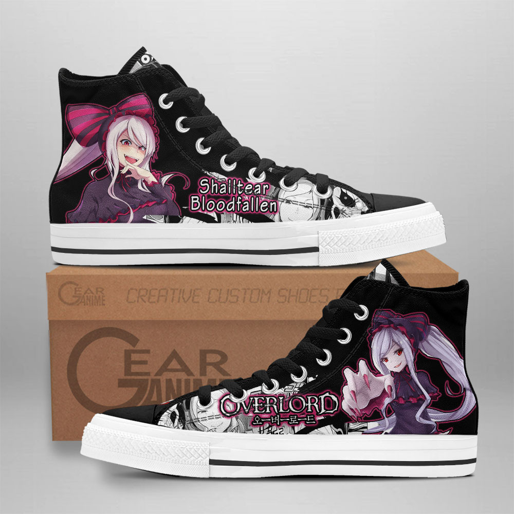 Shalltear Bloodfallen Custom Anime High-Top Canvas Shoes