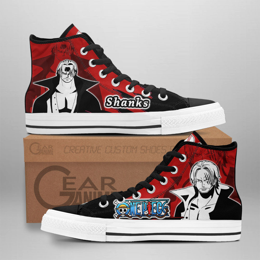 Shanks Custom Anime High-Top Canvas Shoes