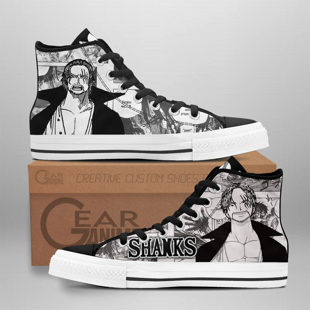 Shanks Custom Anime High-Top Canvas Shoes