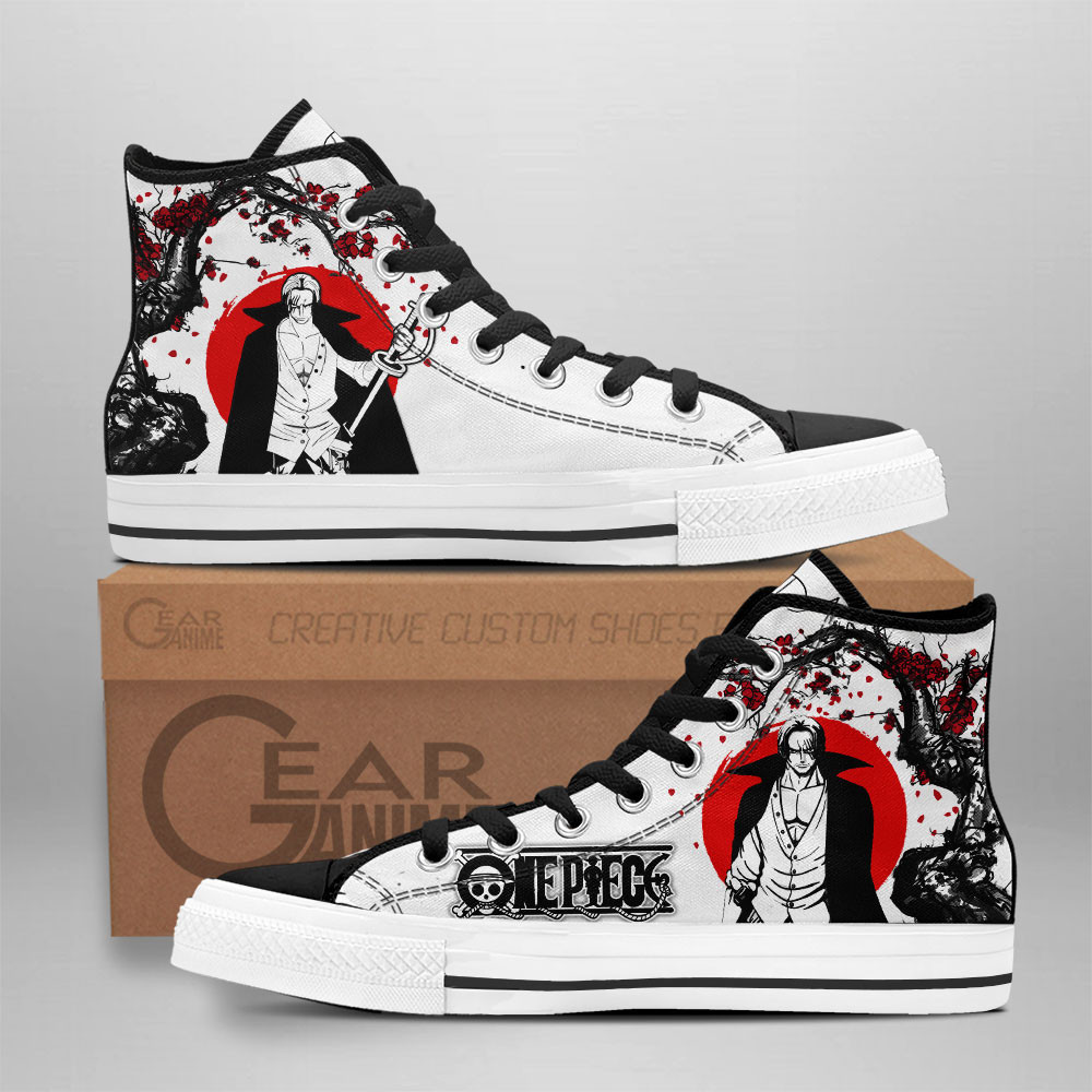 Shanks Custom Anime High-Top Canvas Shoes