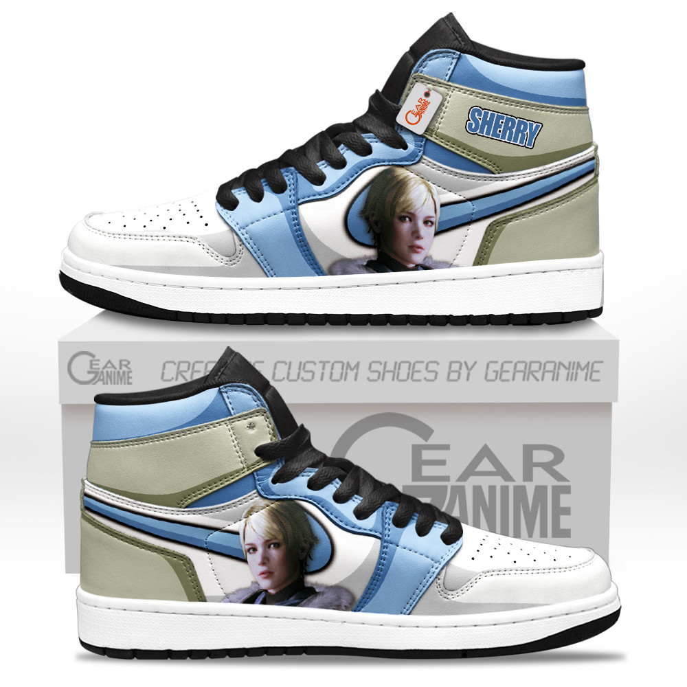 Sherry Birkin Custom Gaming High-Top Leather Sneakers Games Collection Personalized