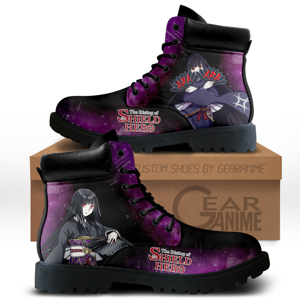 Shield Hero Glass Custom Anime Combat Boots NTT281