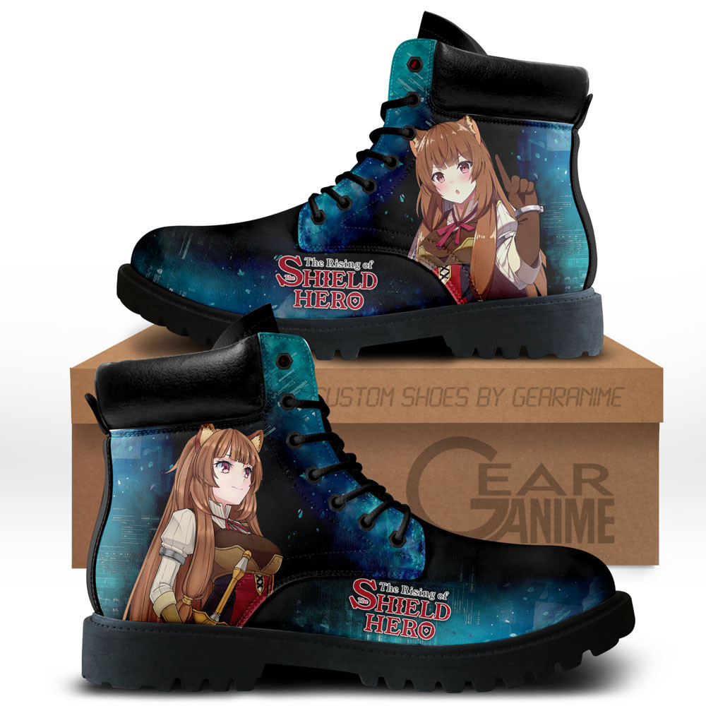 Shield Hero Raphtalia Slave Crest Custom Anime Combat Boots NTT281