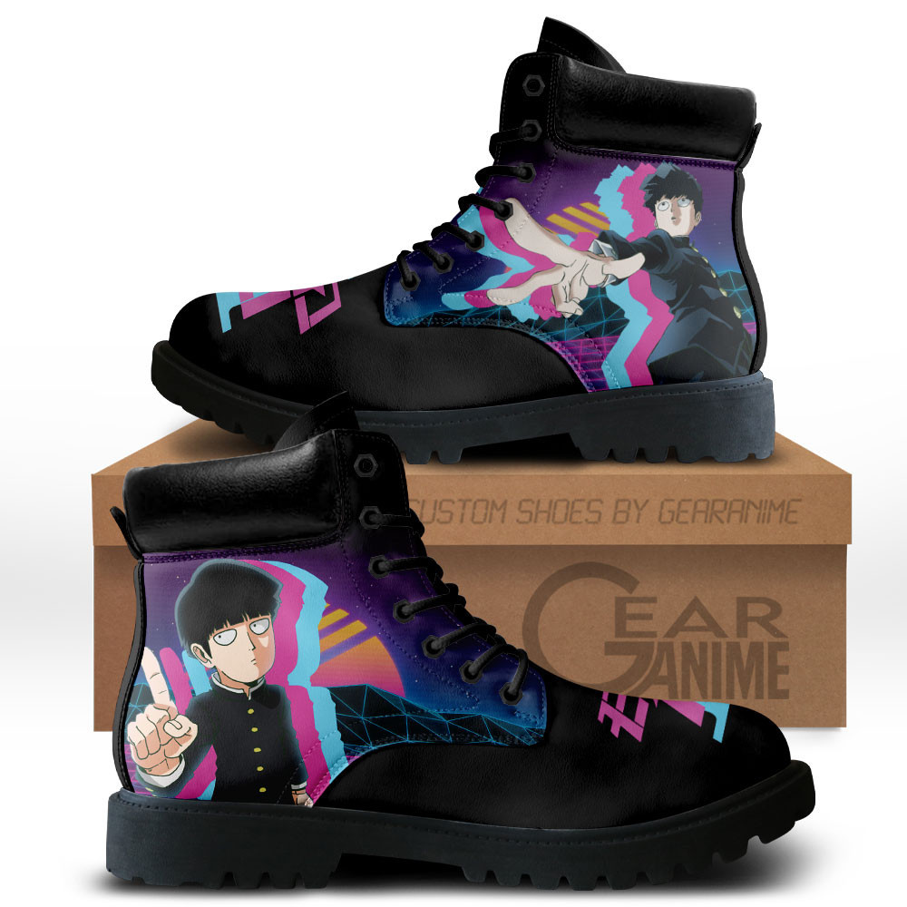 Shigeo Kageyama Custom Anime Combat Boots MV0512