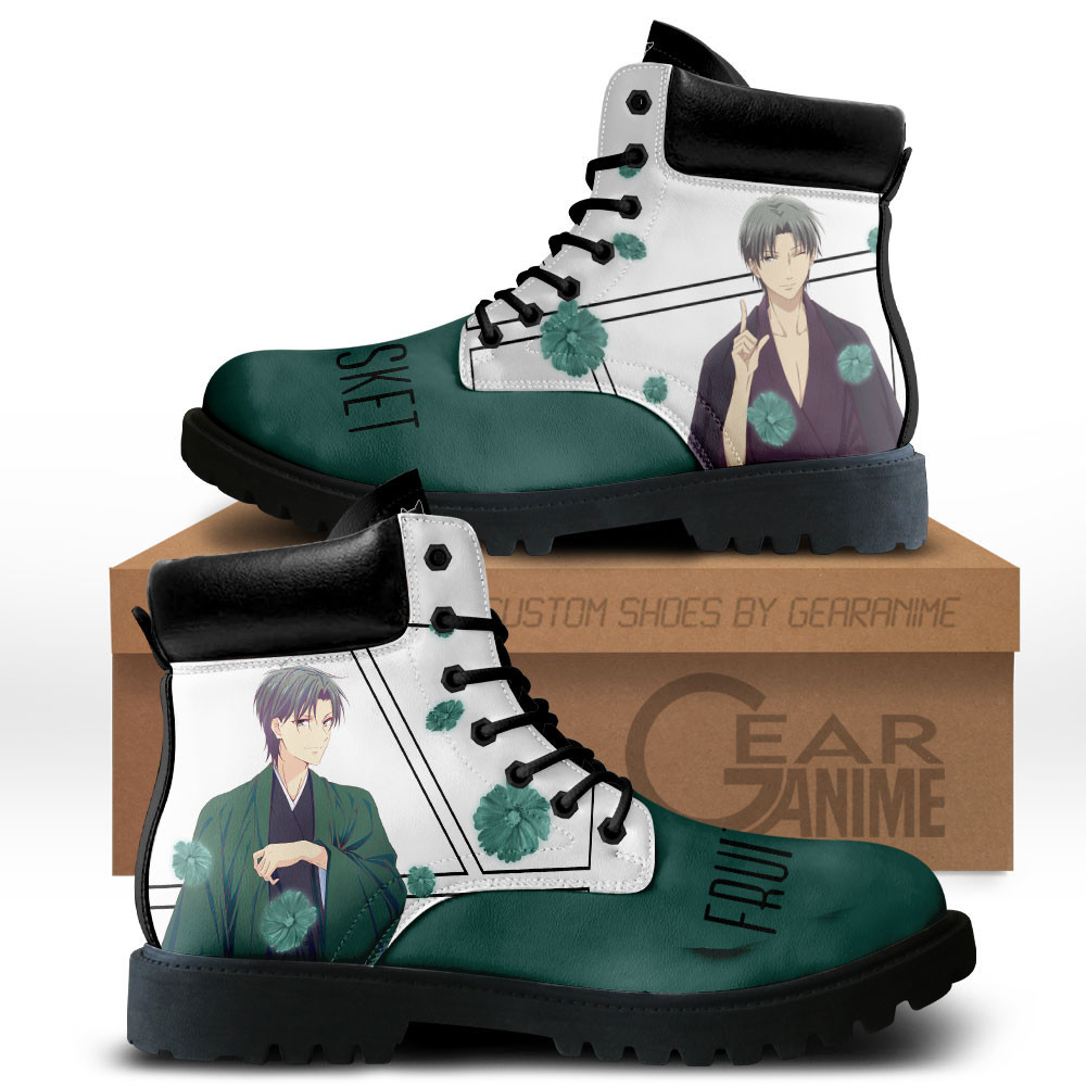 Shigure Sohma Custom Anime Combat Boots MV0512