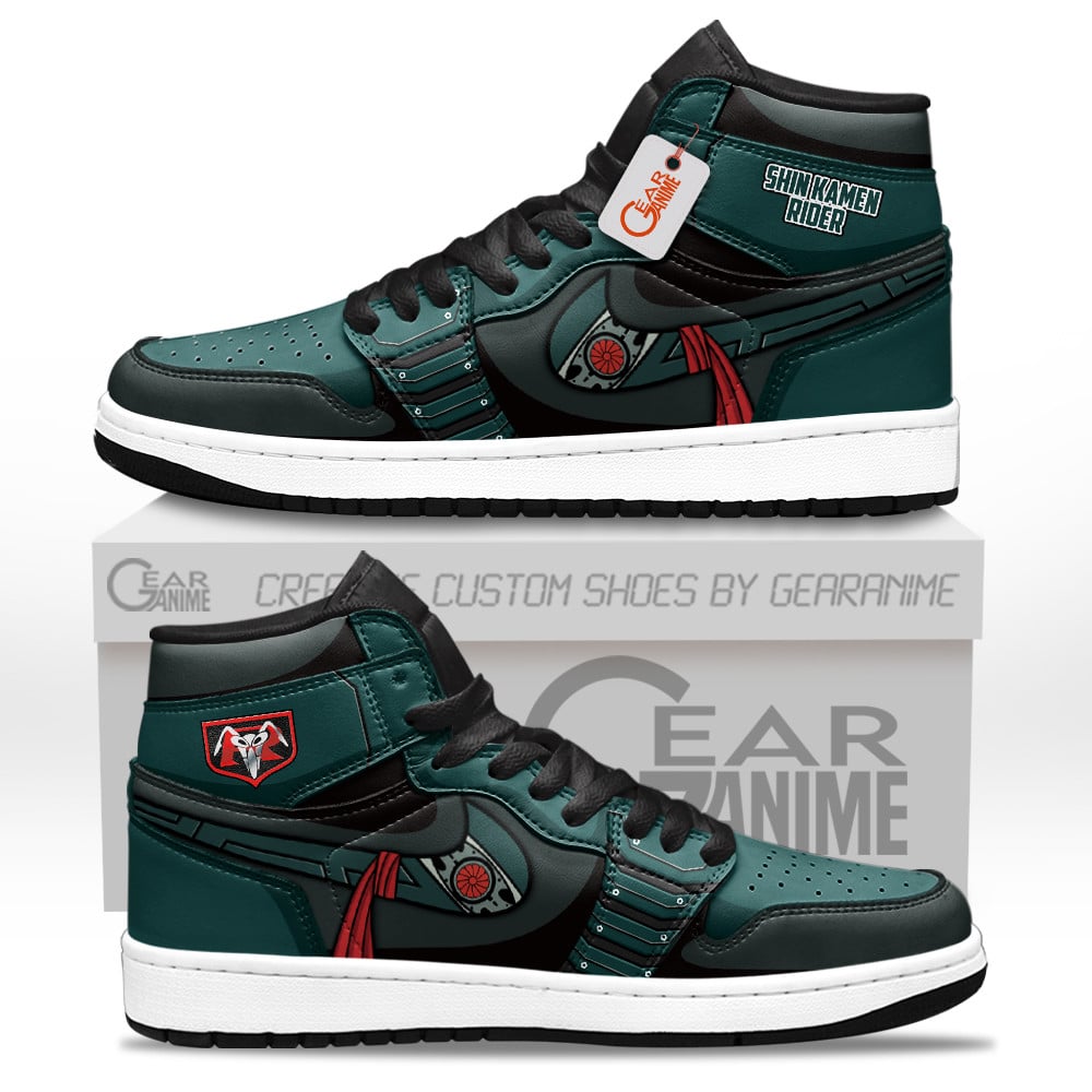 Shin Kamen Rider Custom Movie High-Top Leather Sneakers