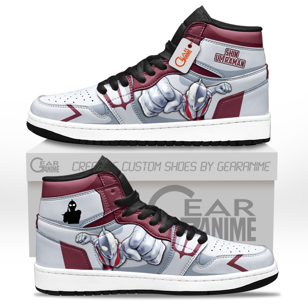 Shin Ultraman Shoes Custom Movies High-Top Leather Sneakers