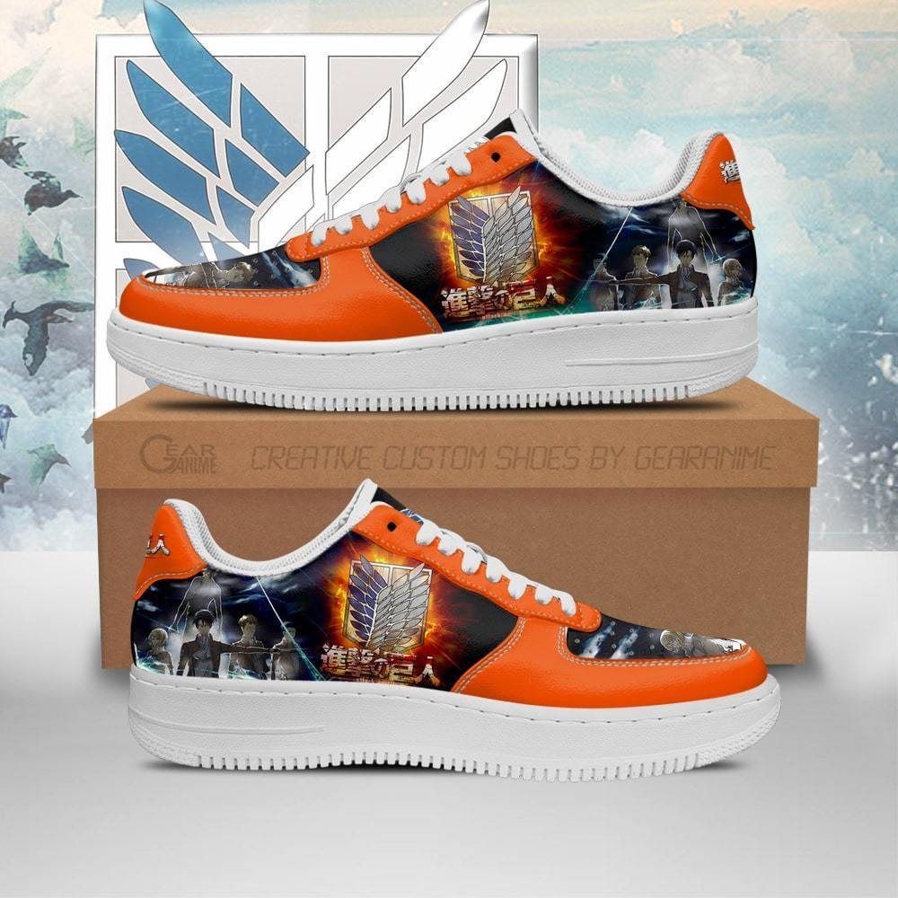 Shingeki Custom Anime Low-Top Leather Sneakers