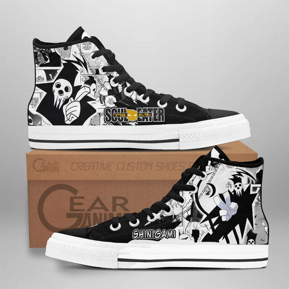 Shinigami Custom Anime High-Top Canvas Shoes NTT270