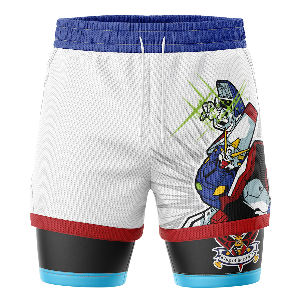 Shining Gundam King of Heart G Gundam 2-in-1 Performance Shorts