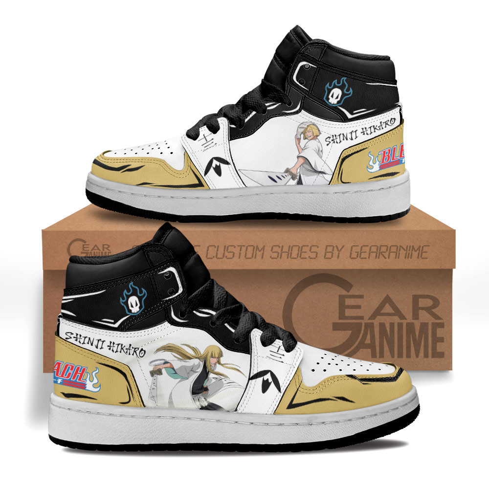 Shinji Hirako Custom Anime Kids High-Top Leather Sneakers