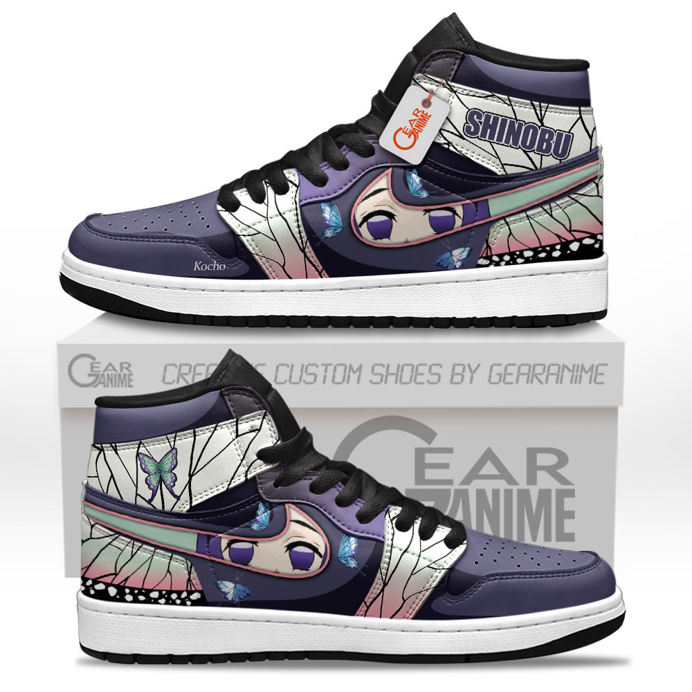 Shinobu Kocho High-Top Leather Sneakers Custom Name