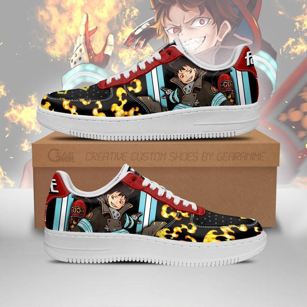Shinra Kusakabe Custom Anime Low-Top Leather Sneakers