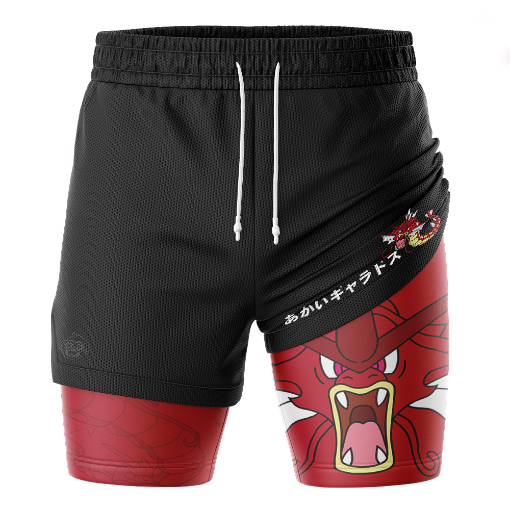 Shiny Gyarados Pokemon 2-in-1 Performance Shorts