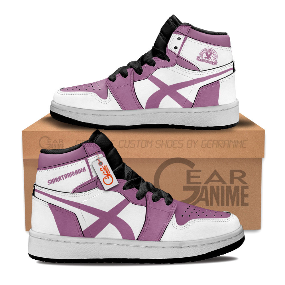 Shiratorizawa Academy Custom Anime Kids High-Top Leather Sneakers Personalized
