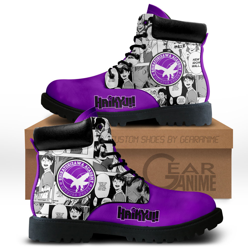 Shiratorizawa Custom Anime Combat Boots NTT111