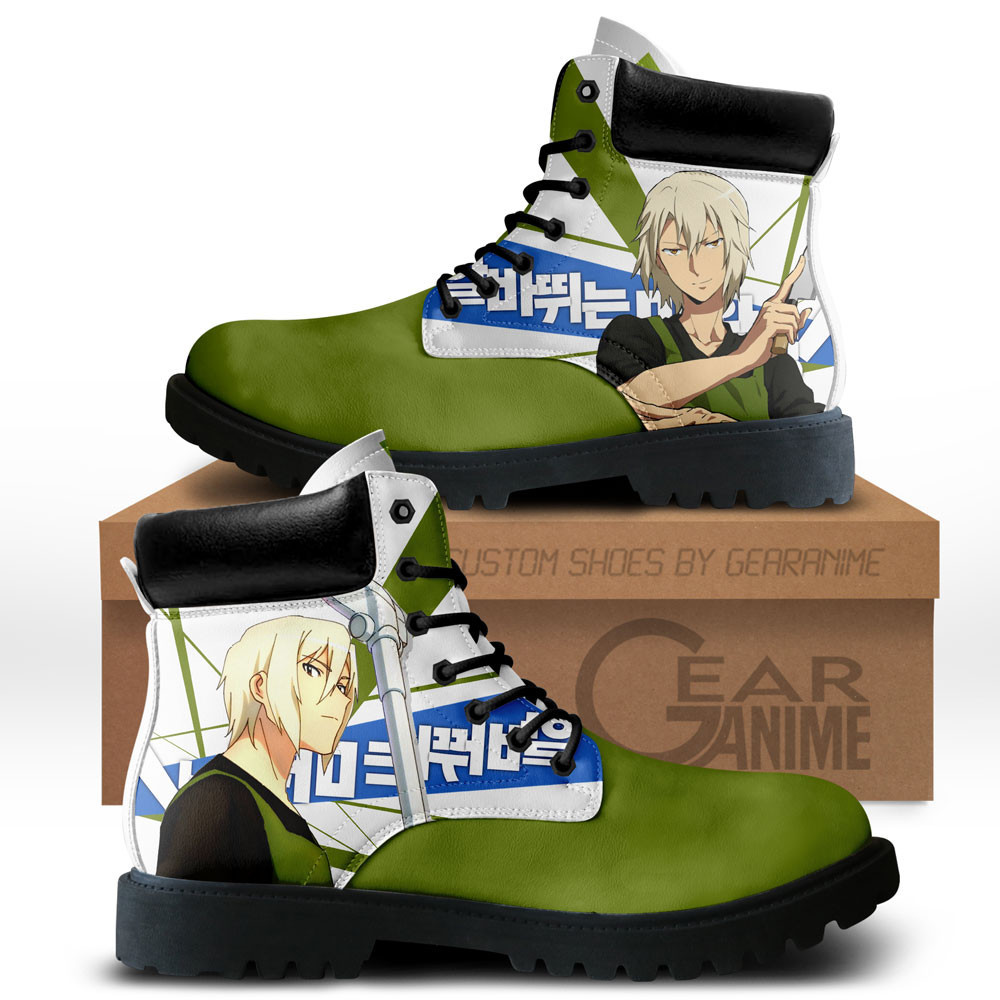 Shiro Ashiya Custom Anime Combat Boots NTT071