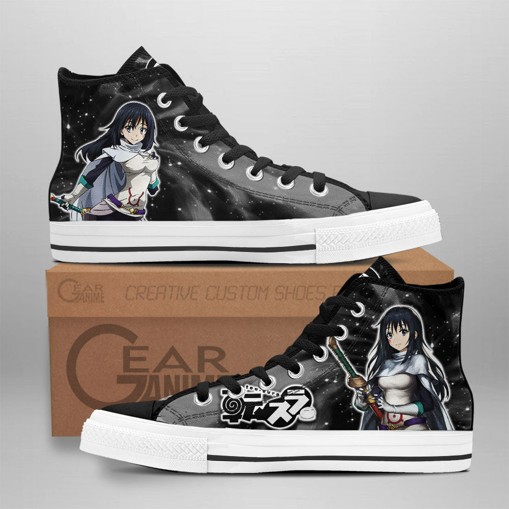 Shizue Izawa Custom Anime High-Top Canvas Shoes