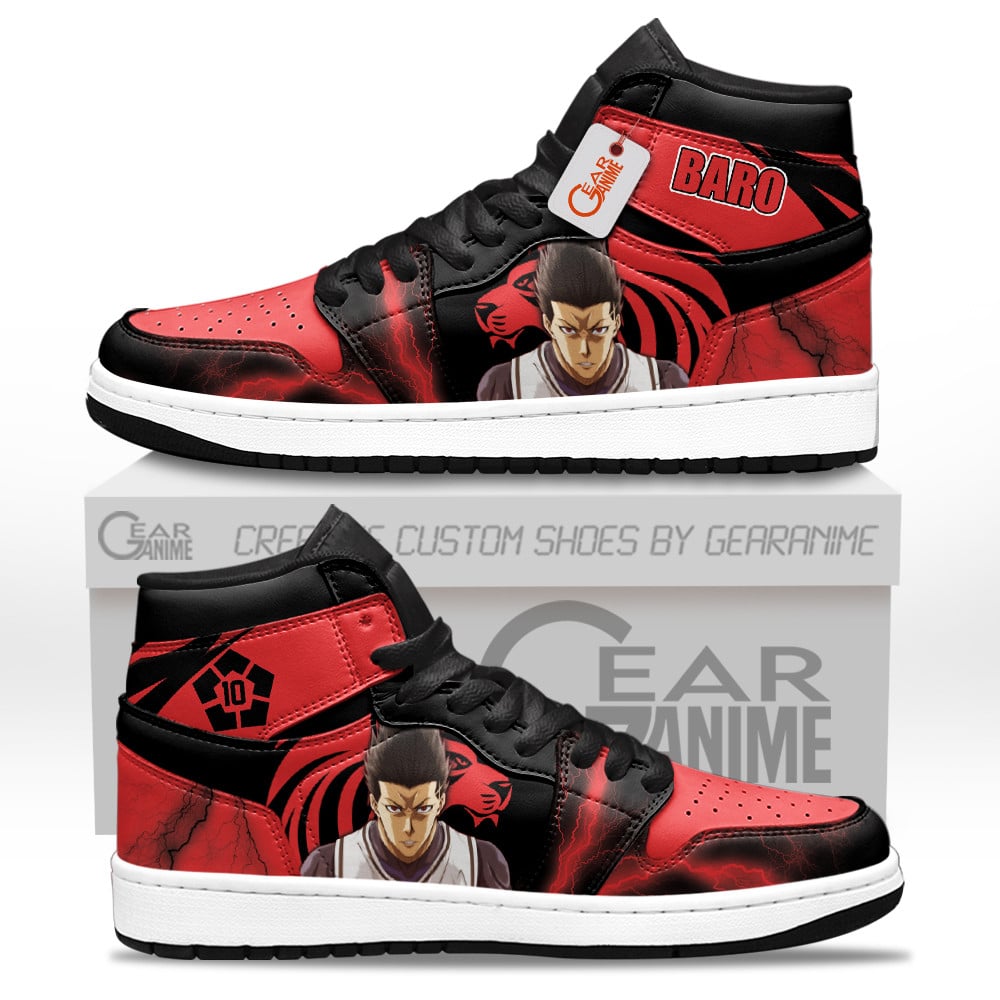 Shoei Baro High-Top Leather Sneakers Custom Name