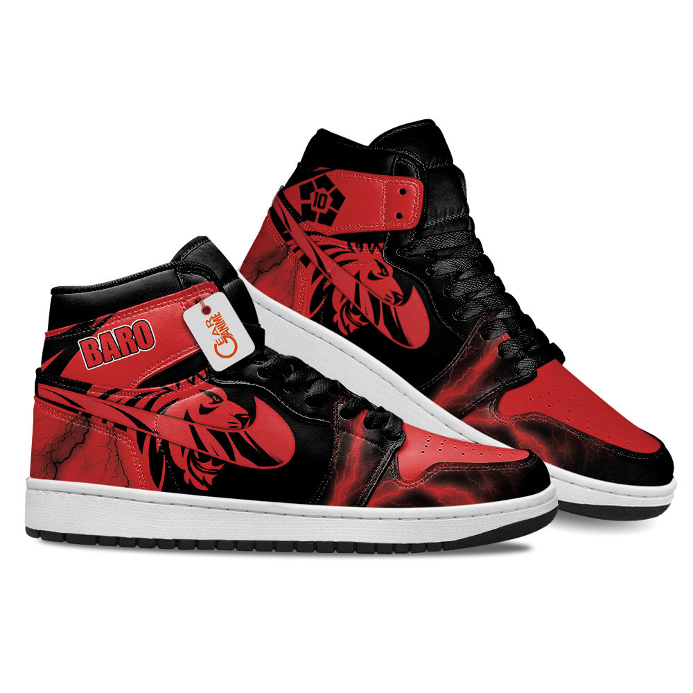 Shoei Baro The King High-Top Leather Sneakers Custom Name