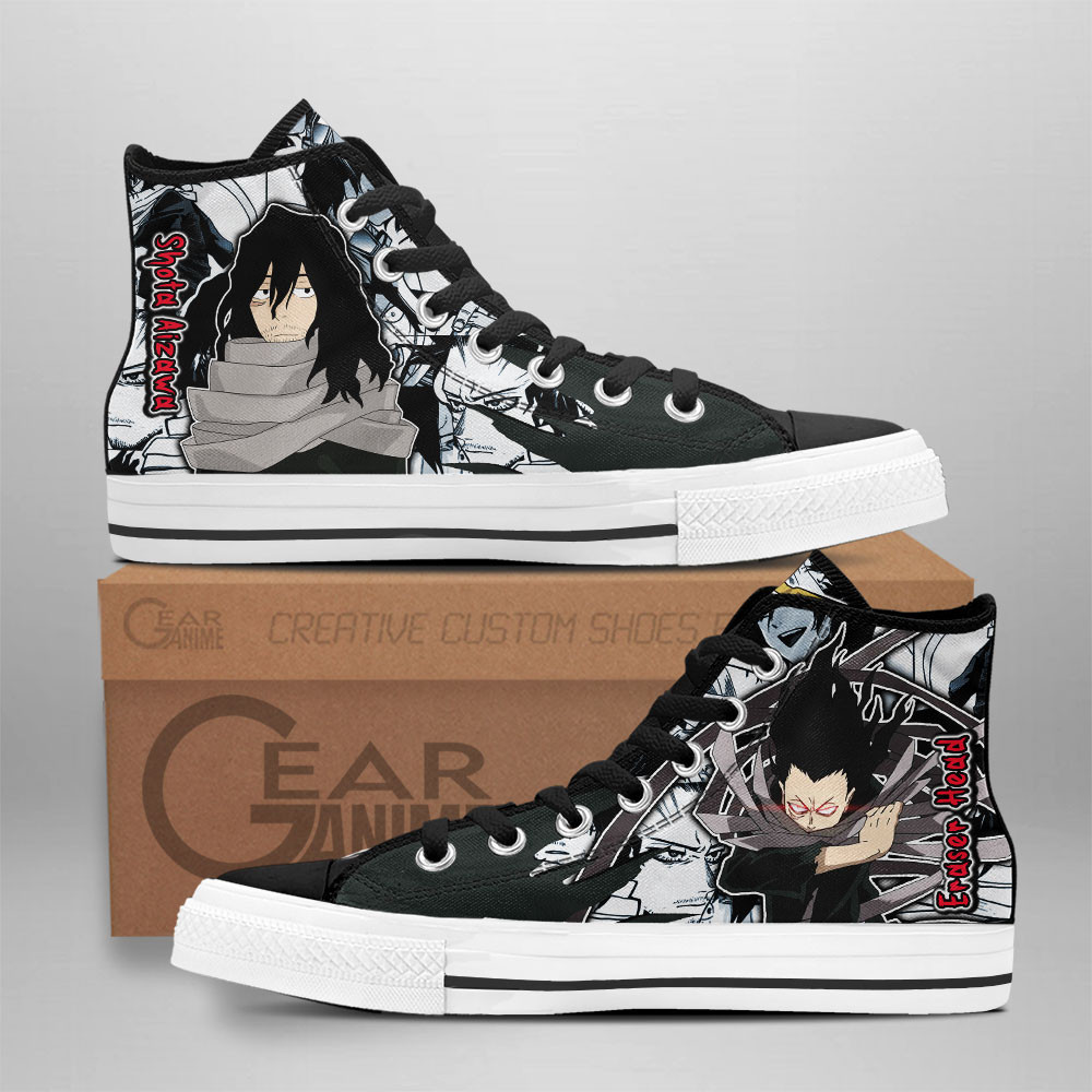 Shota Aizawa Custom Anime High-Top Canvas Shoes NTT291