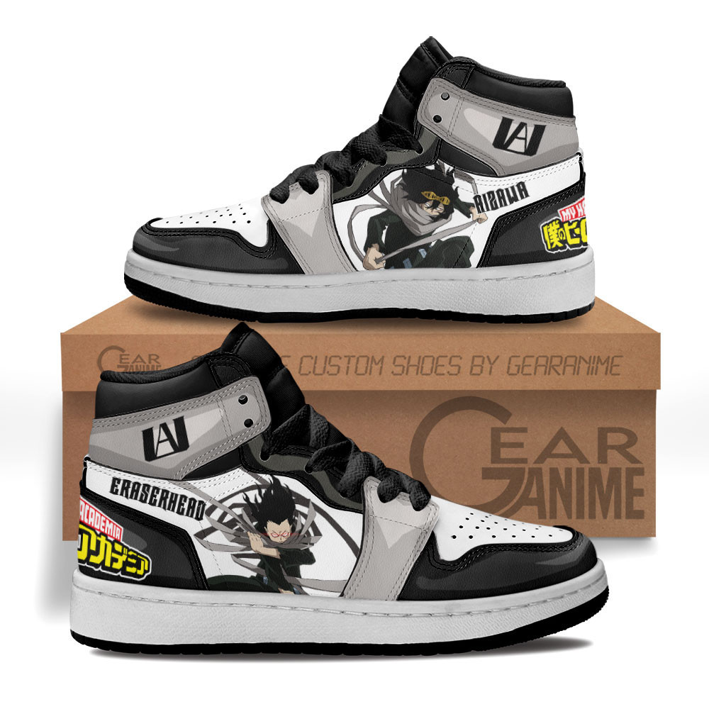 Shota Aizawa Custom Anime Kids High-Top Leather Sneakers