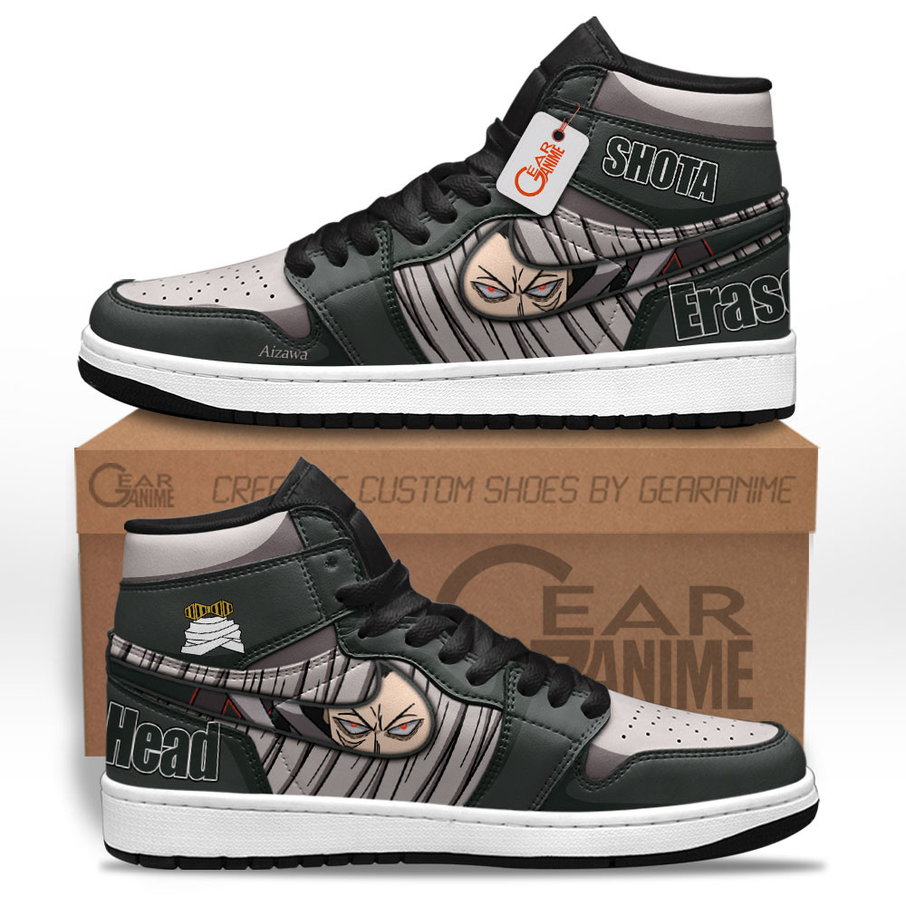 Shota Aizawa High-Top Leather Sneakers Custom Name
