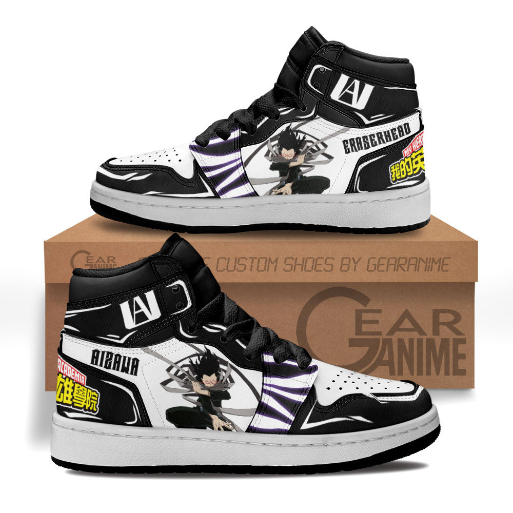 Shouta Aizawa Custom Anime Kids High-Top Leather Sneakers