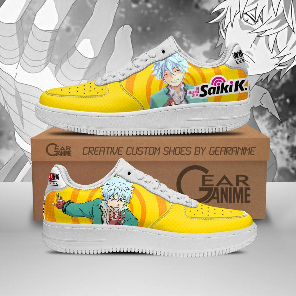 Shun Kaido Saiki K Custom Anime Low-Top Leather Sneakers