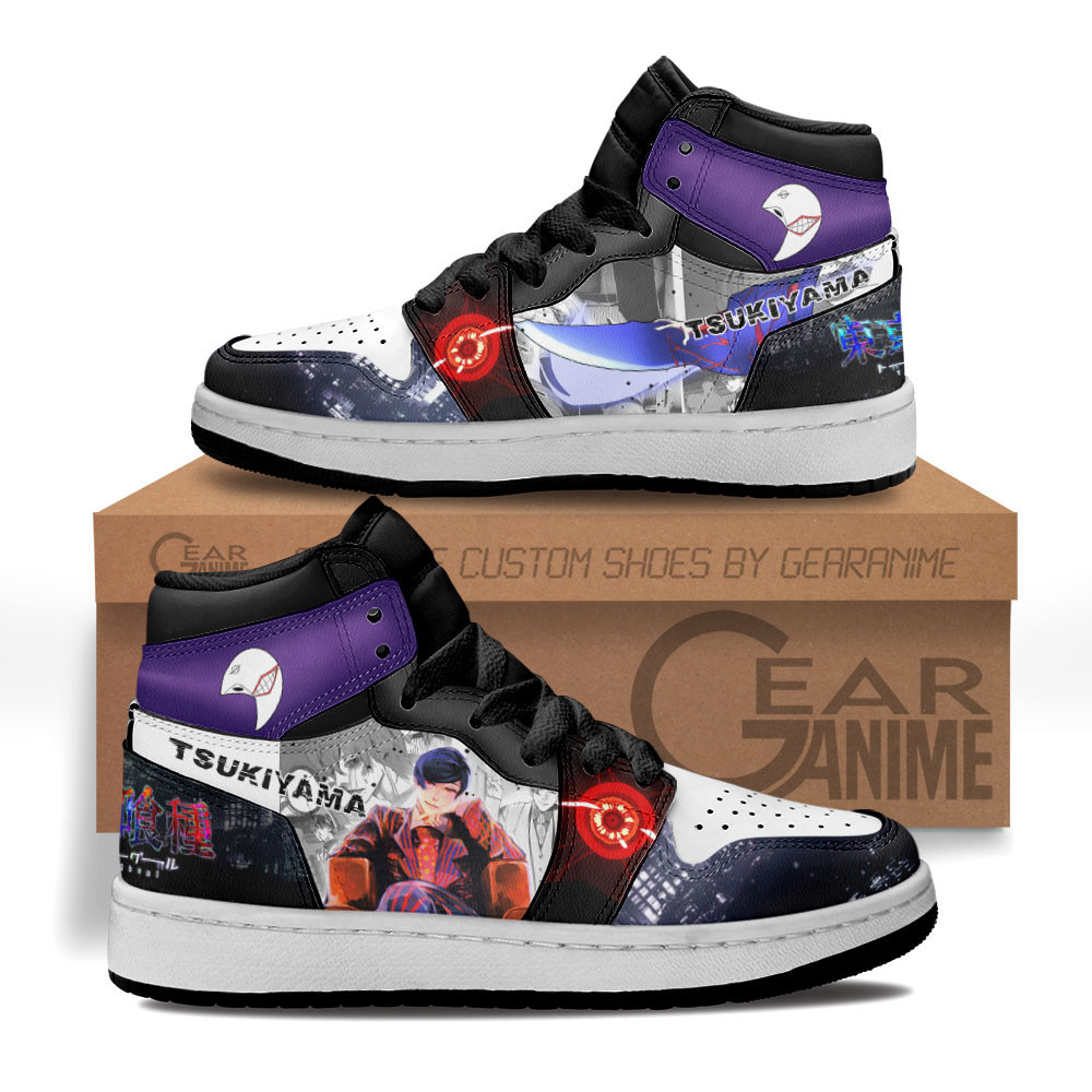 Shuu Tsukiyama Custom Anime Kids High-Top Leather Sneakers MV2802