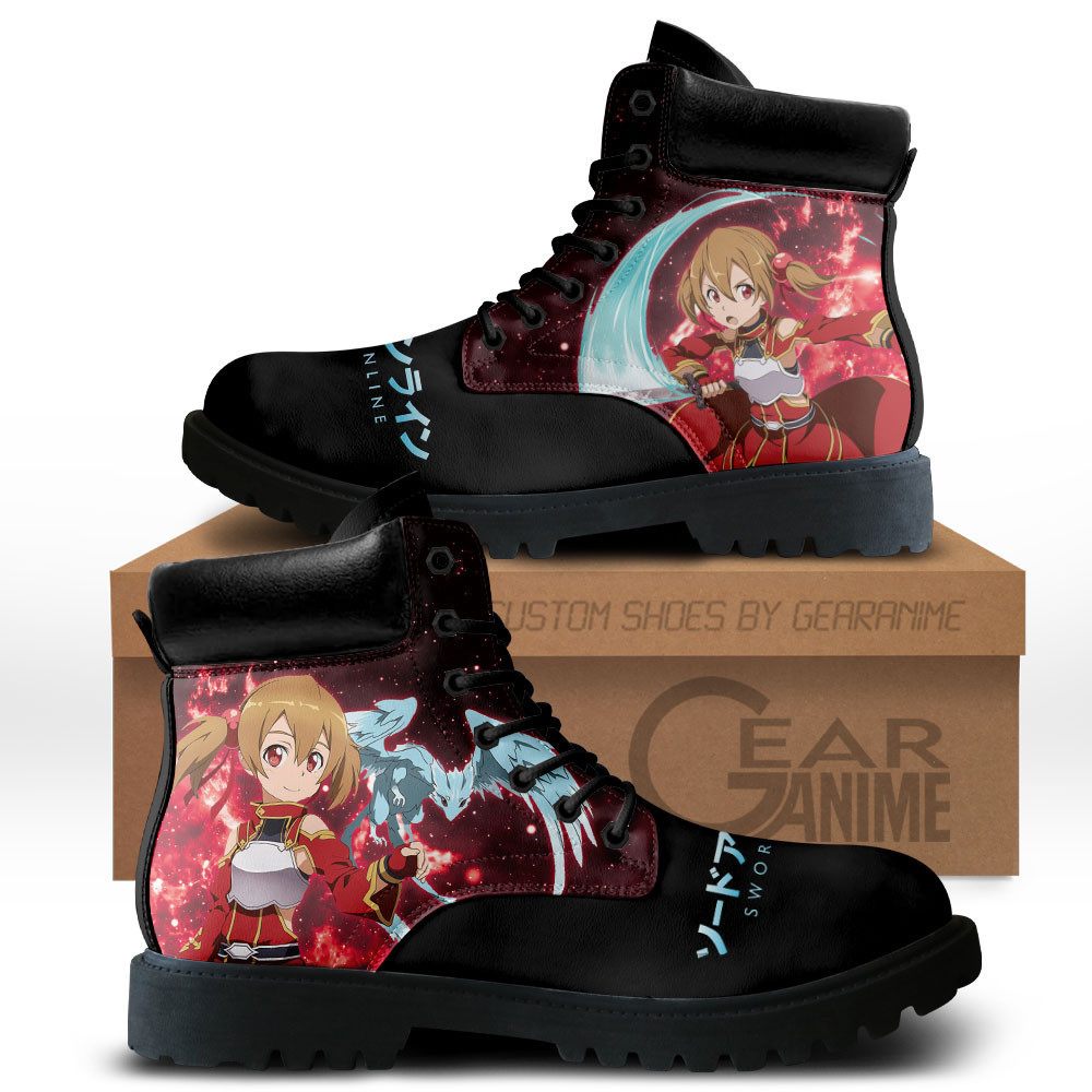 Silica Custom Anime Combat Boots MV1110