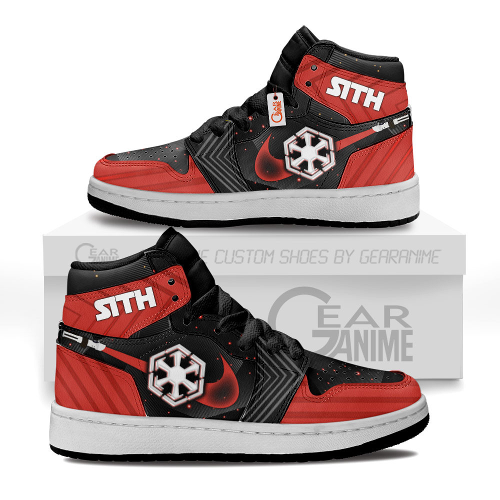 Sith Kids High-Top Leather Sneakers