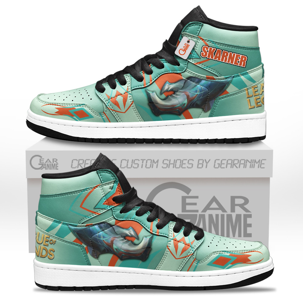 Skarner Custom Gaming High-Top Leather Sneakers LOL Custom Name