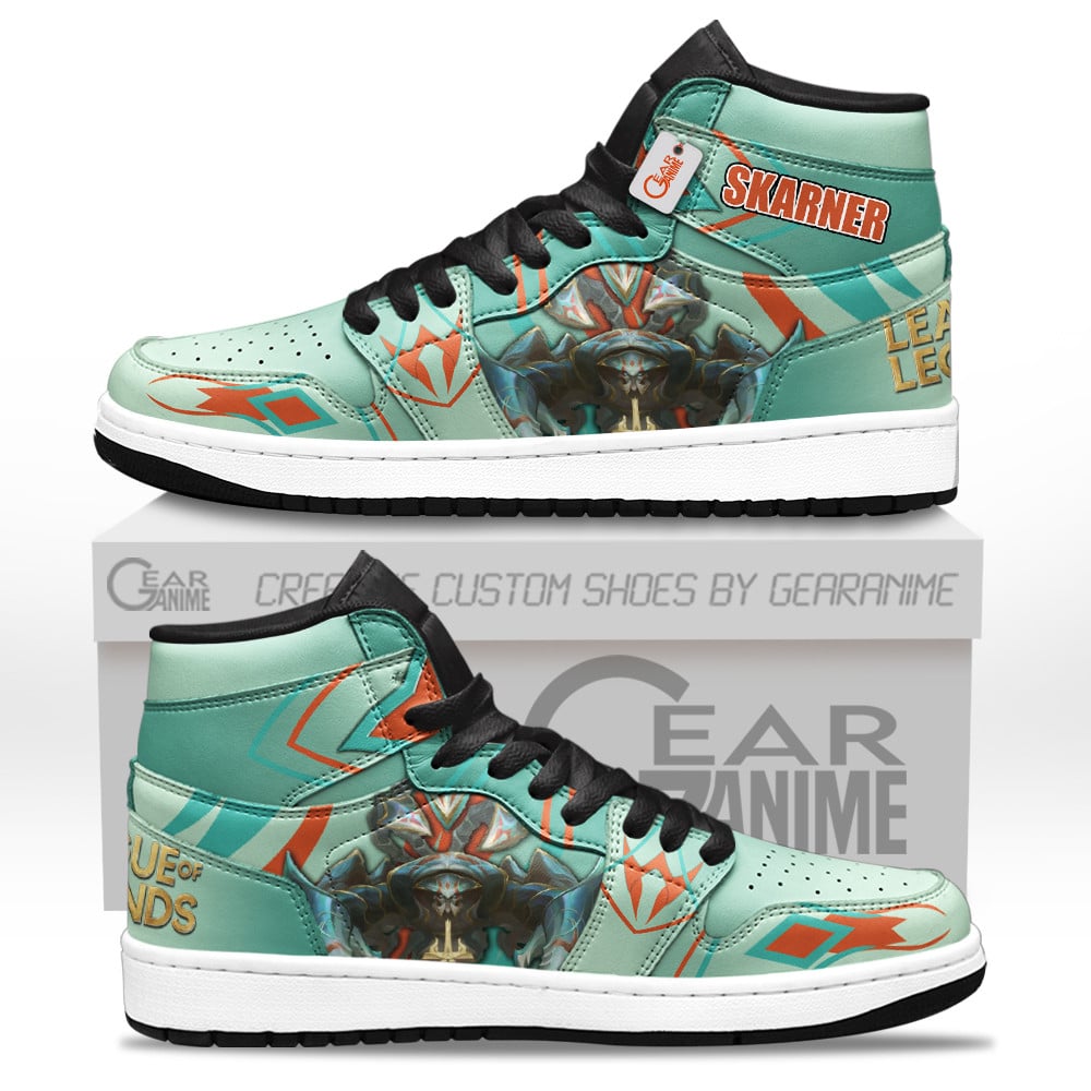 Skarner Custom Gaming High-Top Leather Sneakers LOL Custom Name
