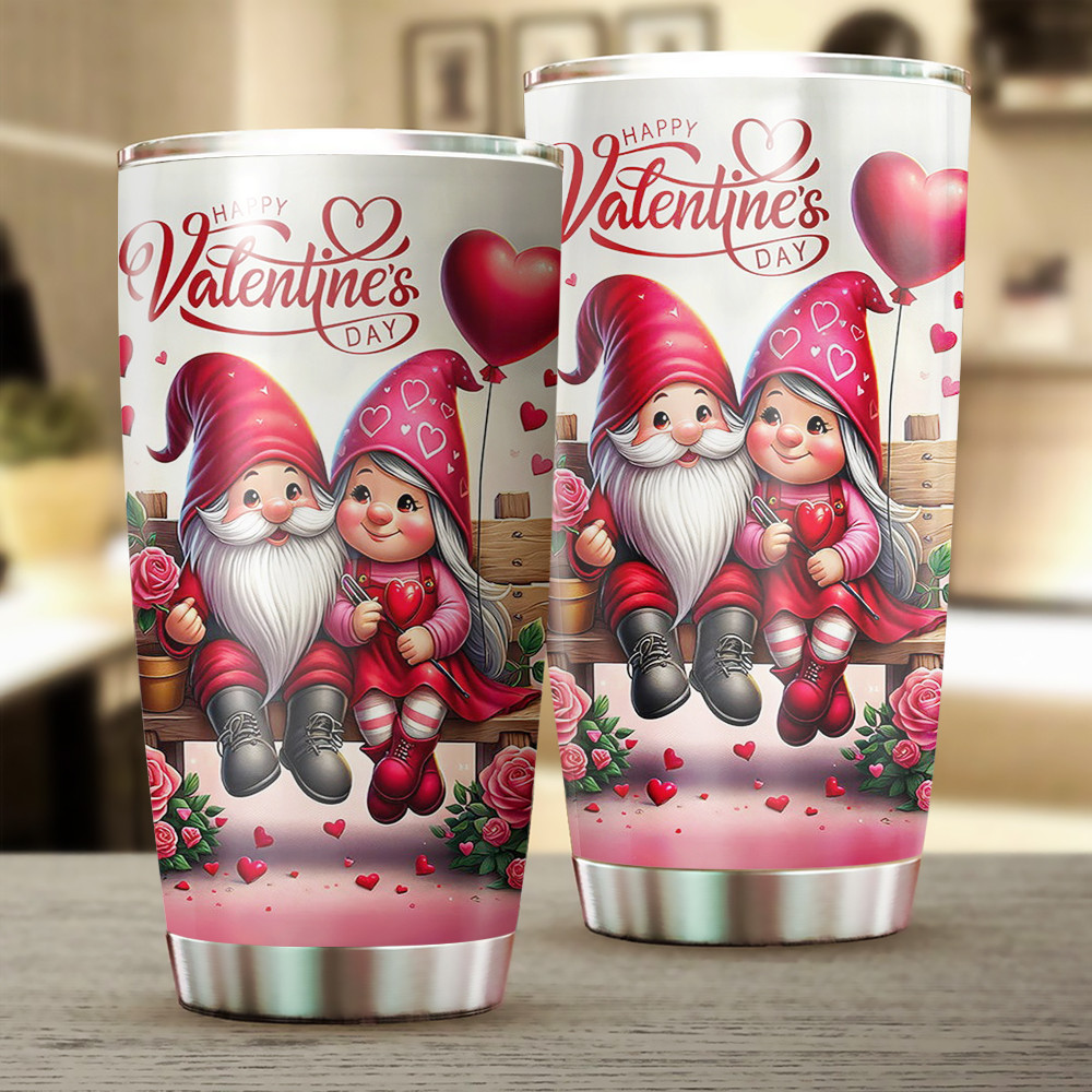 Skeleton Couple Valentine’s Day Love Never Dies Tumbler Gifts For Him Her