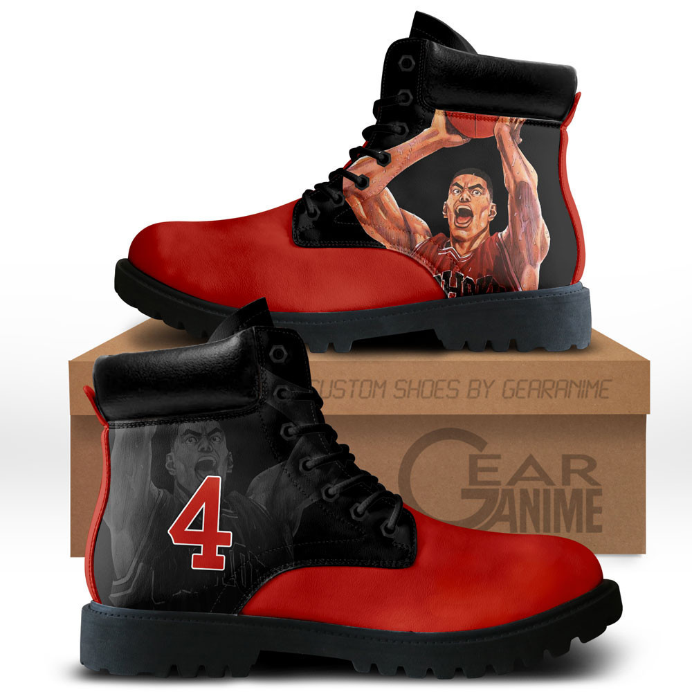 Slam Dunk Akagi Takenori Custom Anime Combat Boots NTT211