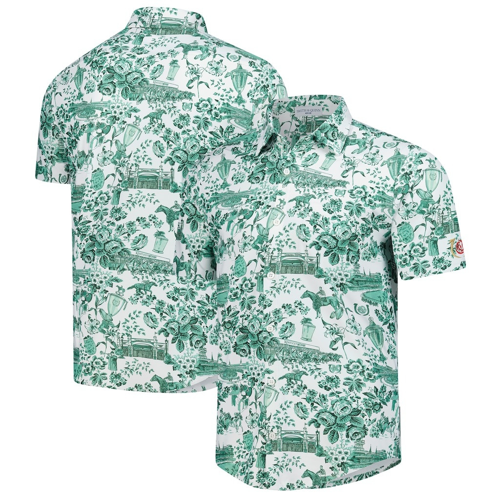 Smith Quinn White Kentucky Derby Boatyard Hawaiian Shirt Smith And Quinn Merch Gift For Men
