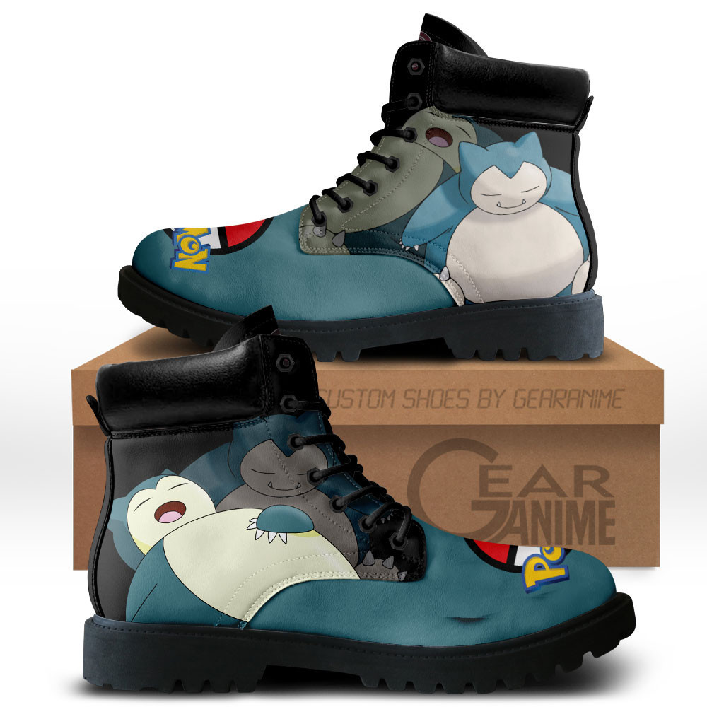 Snorlax Custom Anime Combat Boots MV0512