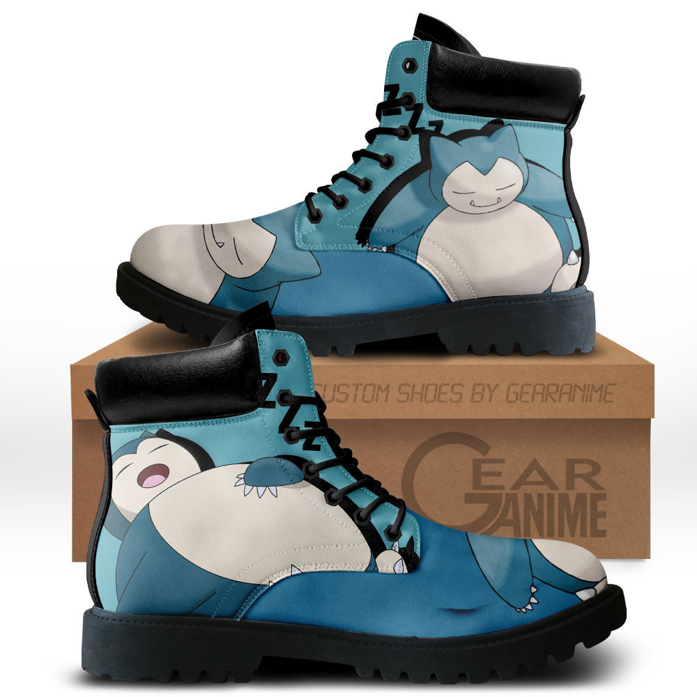 Snorlax Custom Anime Combat Boots