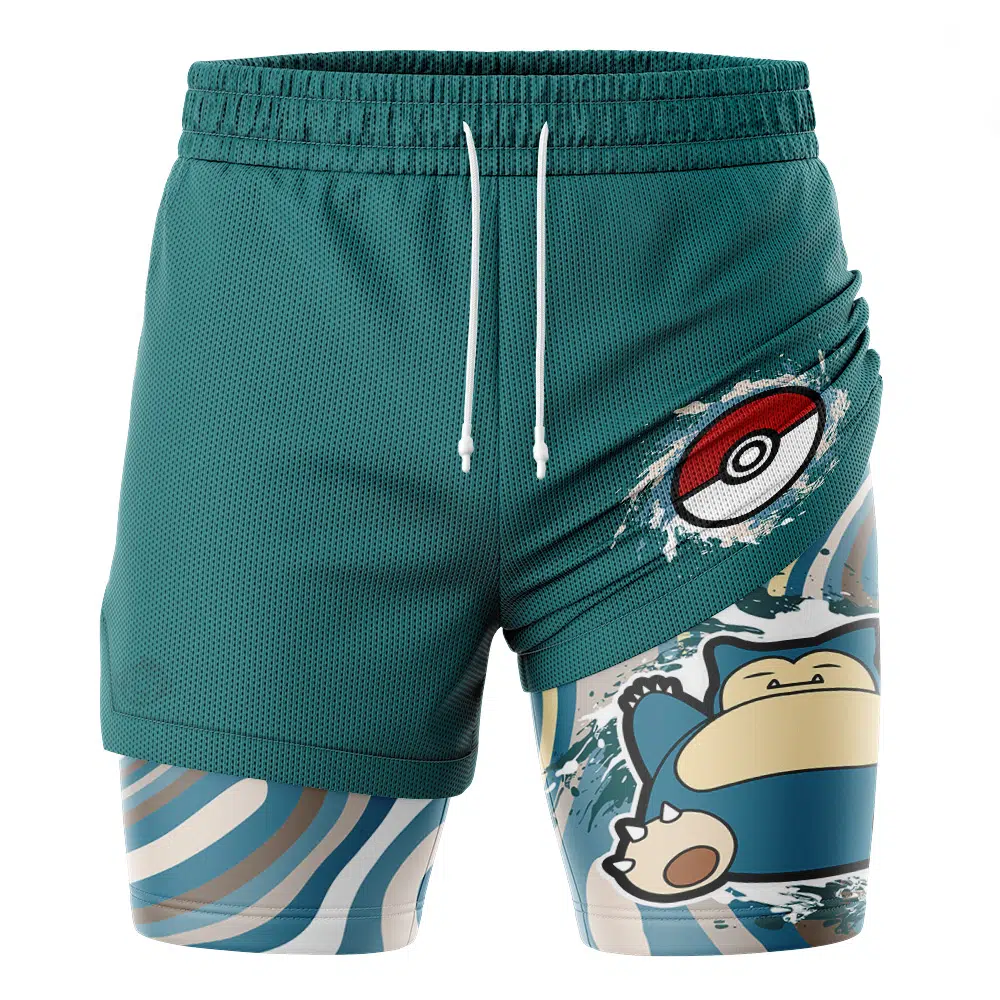 Snorlax Trippy Pokemon 2-in-1 Performance Shorts