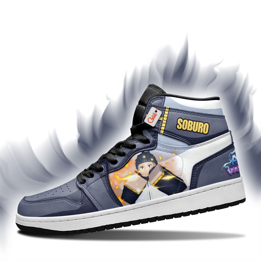 Soburo Custom Gaming High-Top Leather Sneakers Game Anime Vanguards Custom Name
