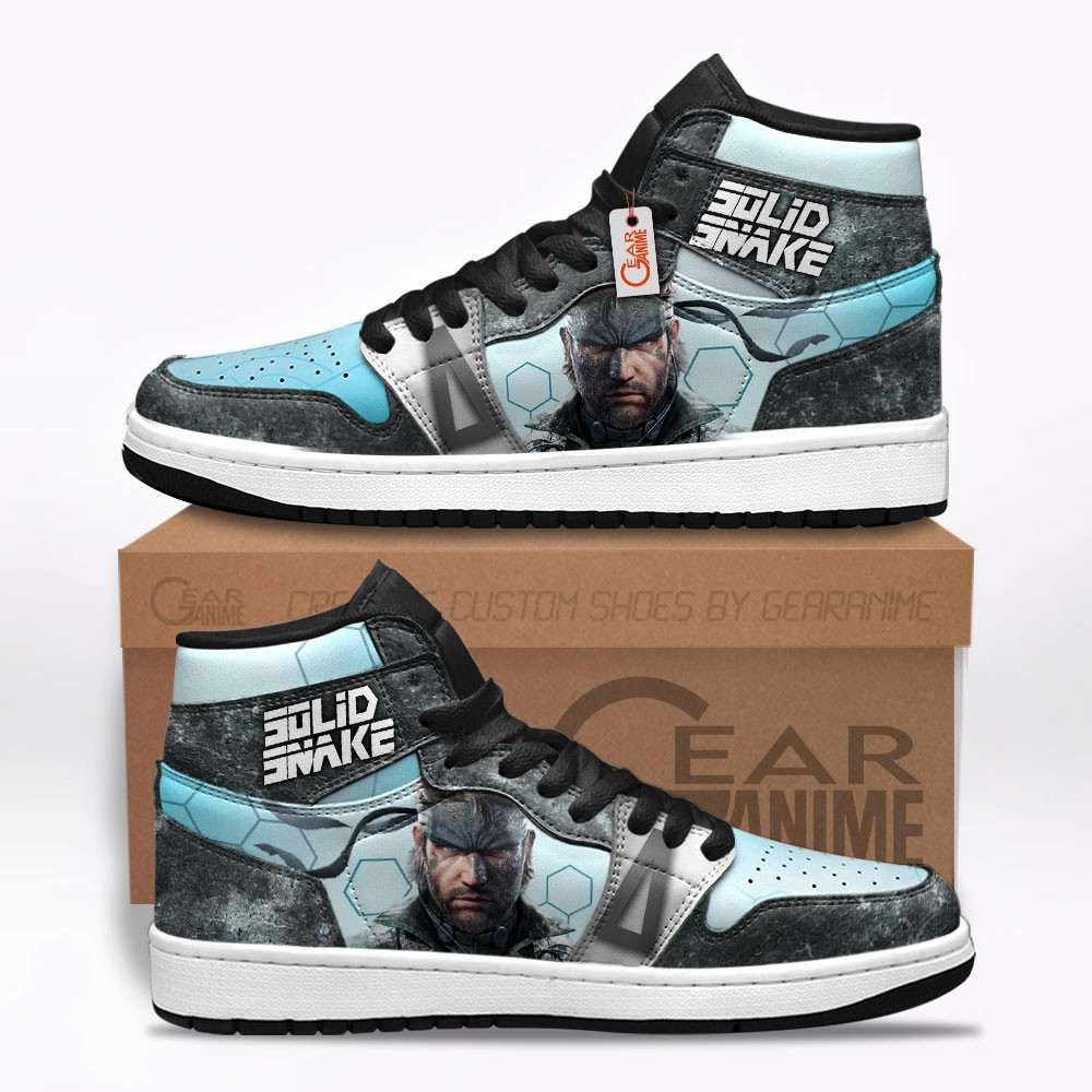 Solid Snake Custom Gaming High-Top Leather Sneakers Metal Gear