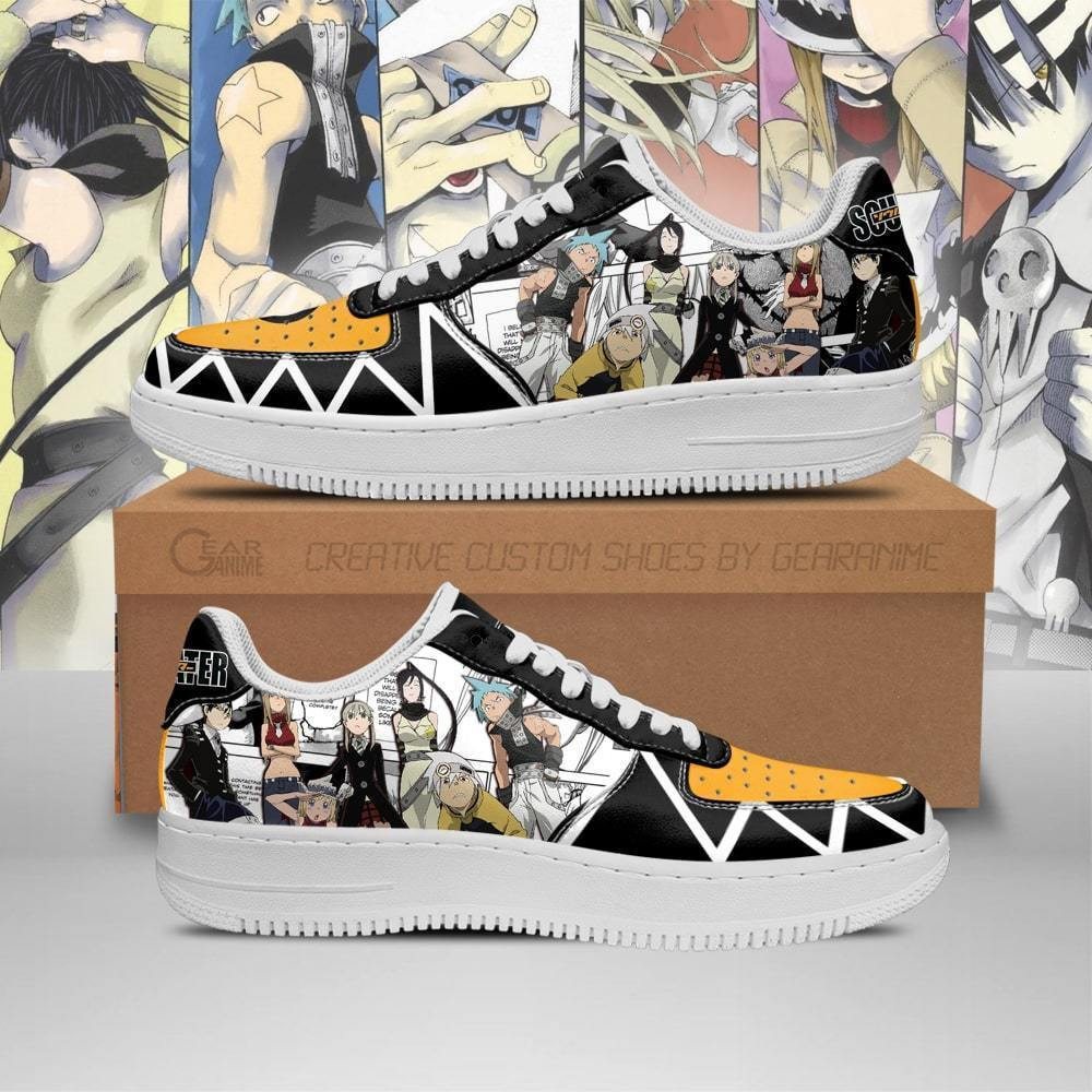 Soul Eater Custom Anime Low-Top Leather Sneakers