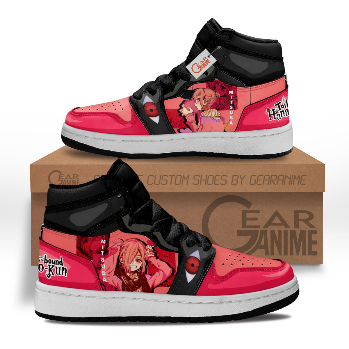 Sousuke Mitsuba Custom Anime Kids High-Top Leather Sneakers MV1302