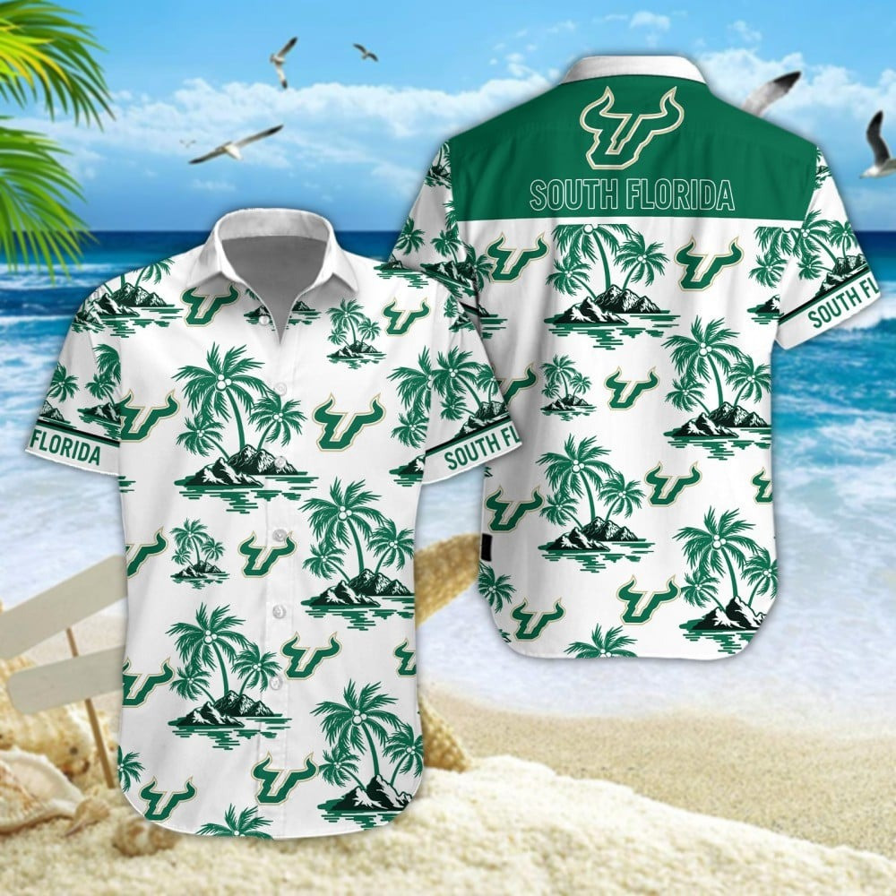 South Florida Bulls Football Hawaiian NCAA Apparel Great Gift For Tailgate Party