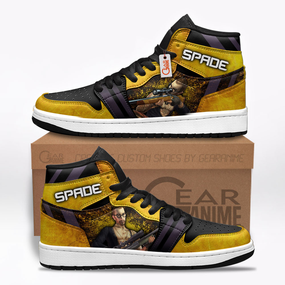 Spade Custom Gaming High-Top Leather Sneakers Game C.S Skins